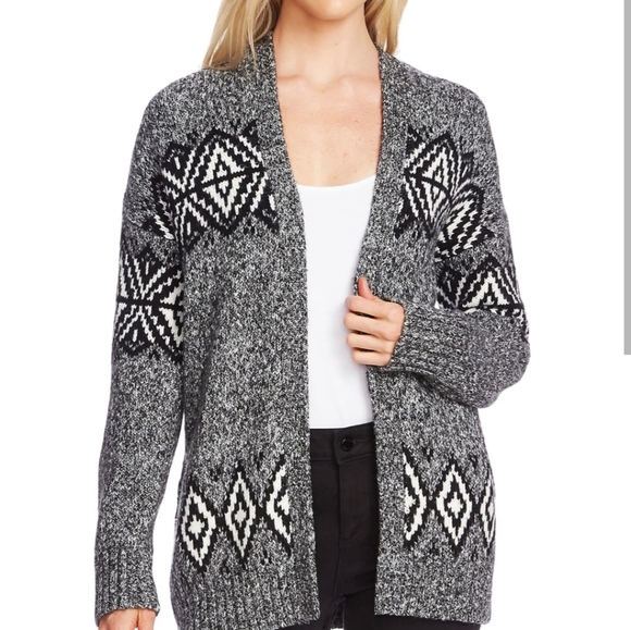 Vince Camuto Fair Isle Cardigan - Picture 3 of 5